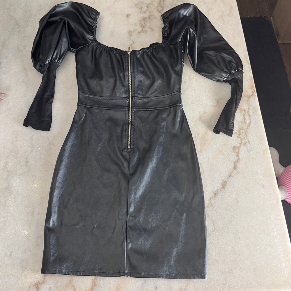 Goth glam pu dress xs small - Picture 4 of 12